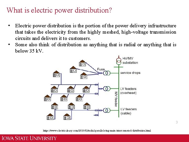 What is electric power distribution? • Electric power distribution is the portion of the