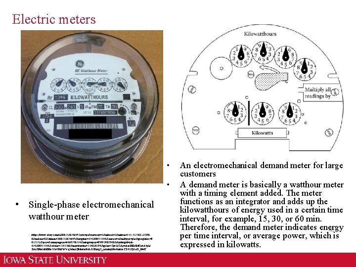 Electric meters • • • Single-phase electromechanical watthour meter https: //www. ebay. com/i/200773074645? chn=ps&norover=1&mkevt=1&mkrid=711