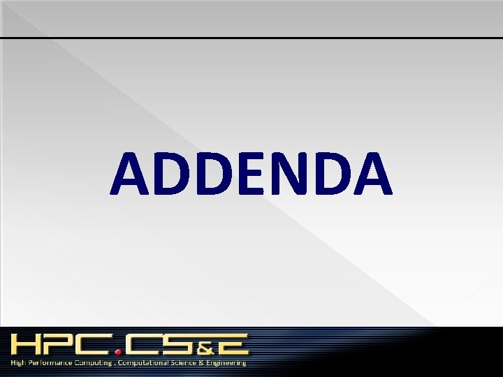 ADDENDA 