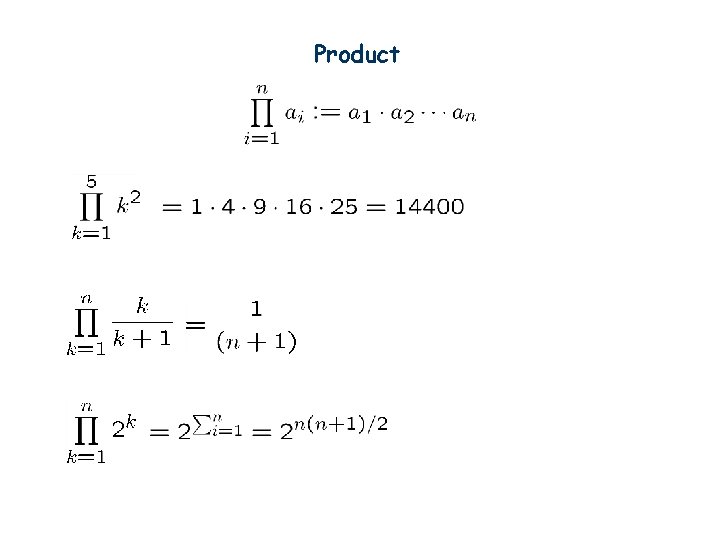 Product 