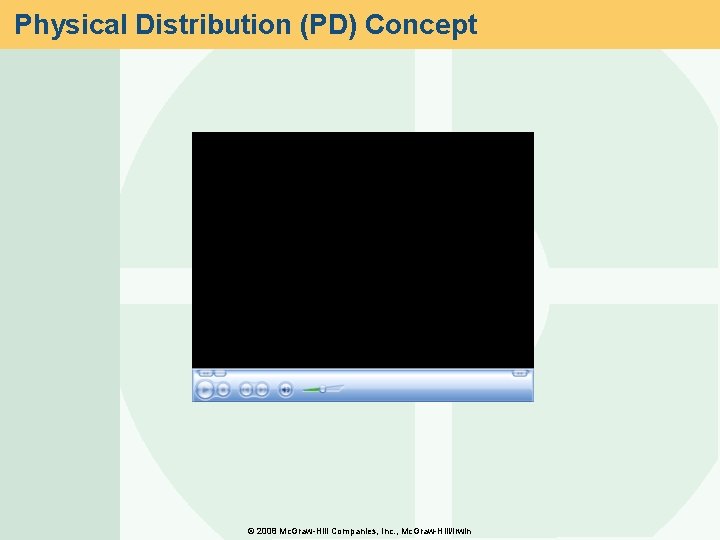Physical Distribution (PD) Concept © 2008 Mc. Graw-Hill Companies, Inc. , Mc. Graw-Hill/Irwin 