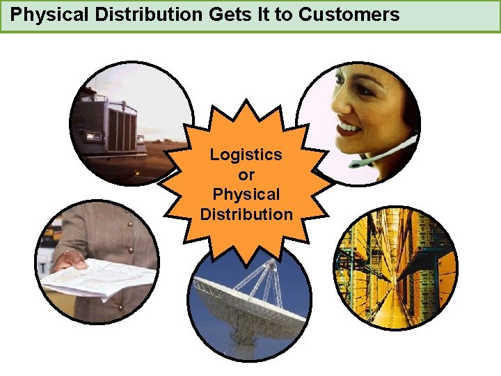 Physical Distribution Gets It to Customers Logistics or Physical Distribution 