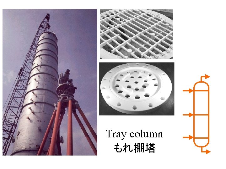  Tray column もれ棚塔 