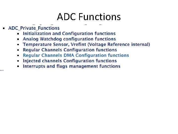 ADC Functions 