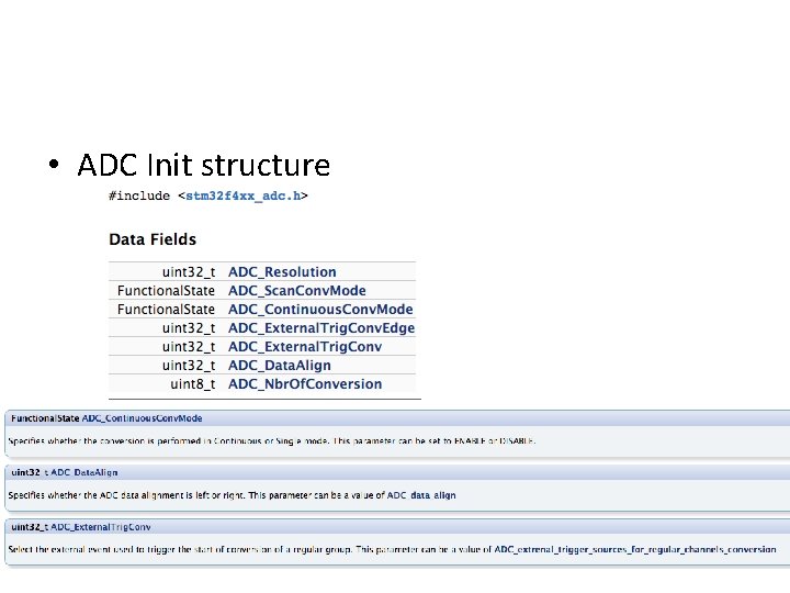  • ADC Init structure 