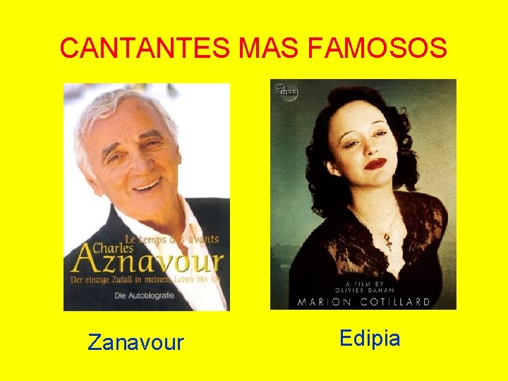 CANTANTES MAS FAMOSOS Zanavour Edipia 