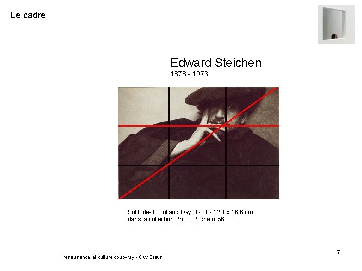 Le cadre Edward Steichen 1878 - 1973 Solitude- F. Holland Day, 1901 - 12,