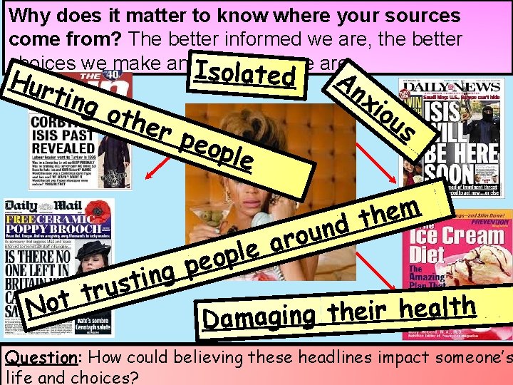 Why does it matter to know where your sources come from? The better informed Why does it matter to know where your sources come from? The better informed