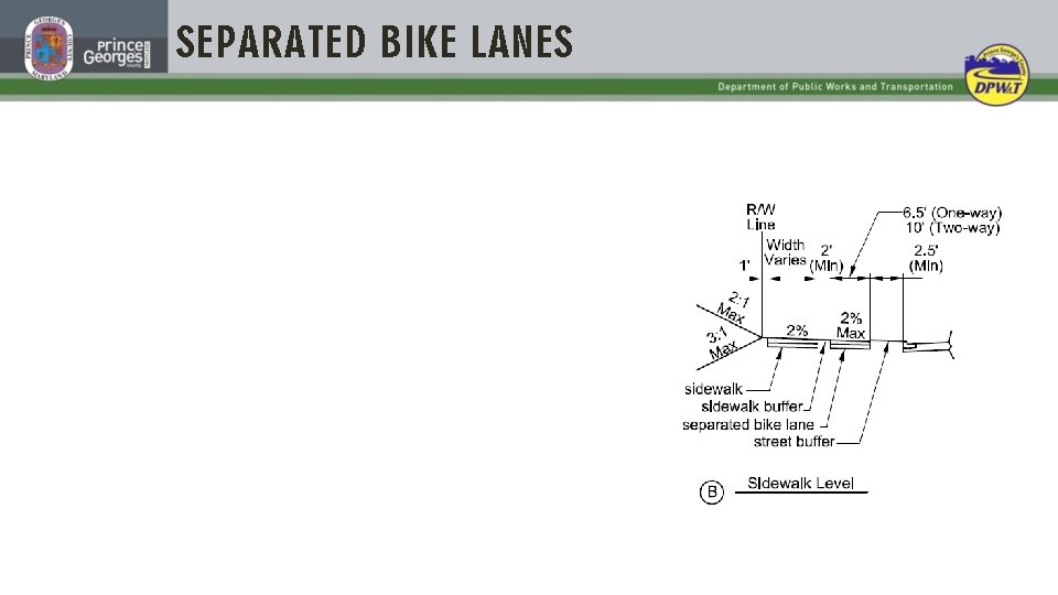 SEPARATED BIKE LANES Department of Public Works and Transportation 