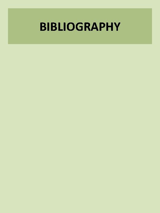 BIBLIOGRAPHY 