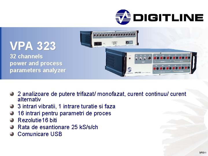 VPA 323 32 channels power and process parameters analyzer 2 analizoare de putere trifazat/