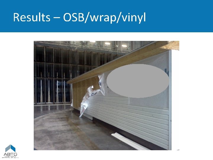 Results – OSB/wrap/vinyl 