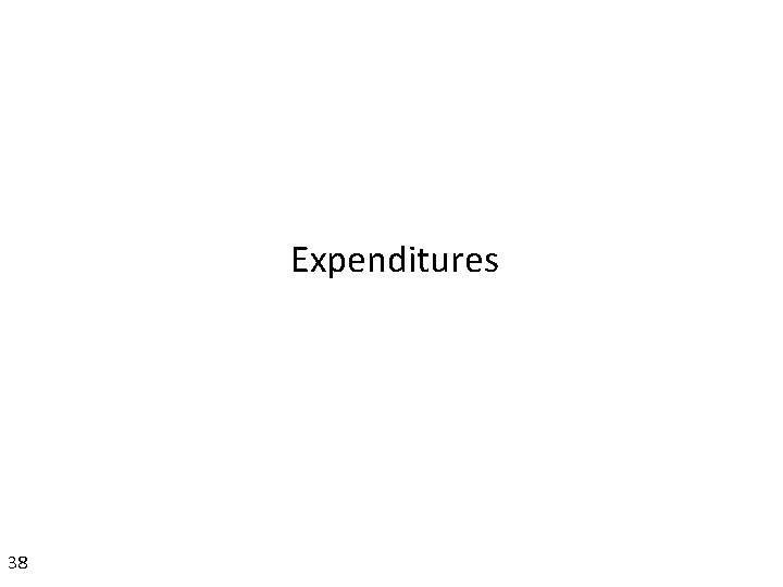 Expenditures 38 