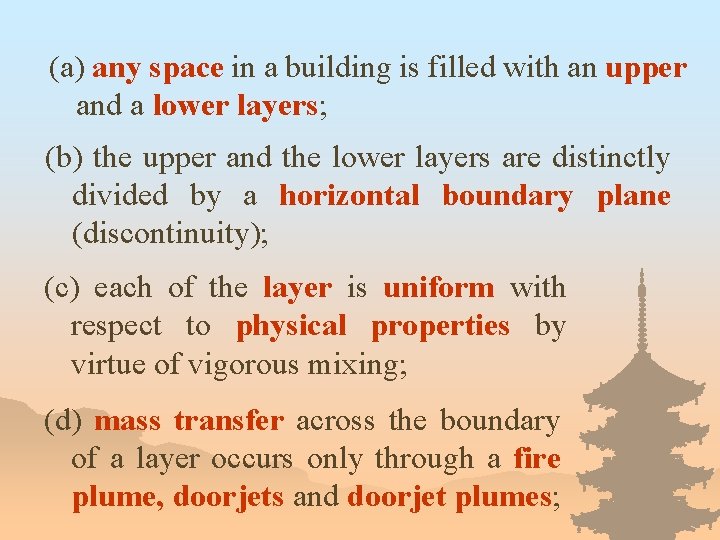 (a) any space in a building is filled with an upper and a lower