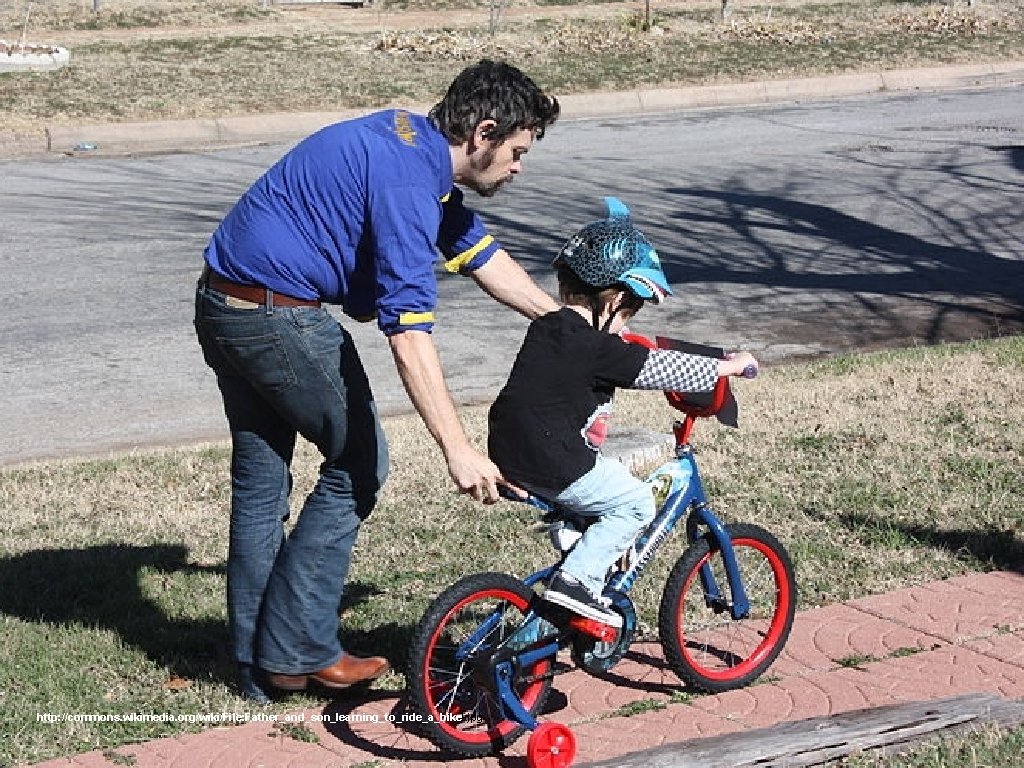 http: //commons. wikimedia. org/wiki/File: Father_and_son_learning_to_ride_a_bike!. jpg 