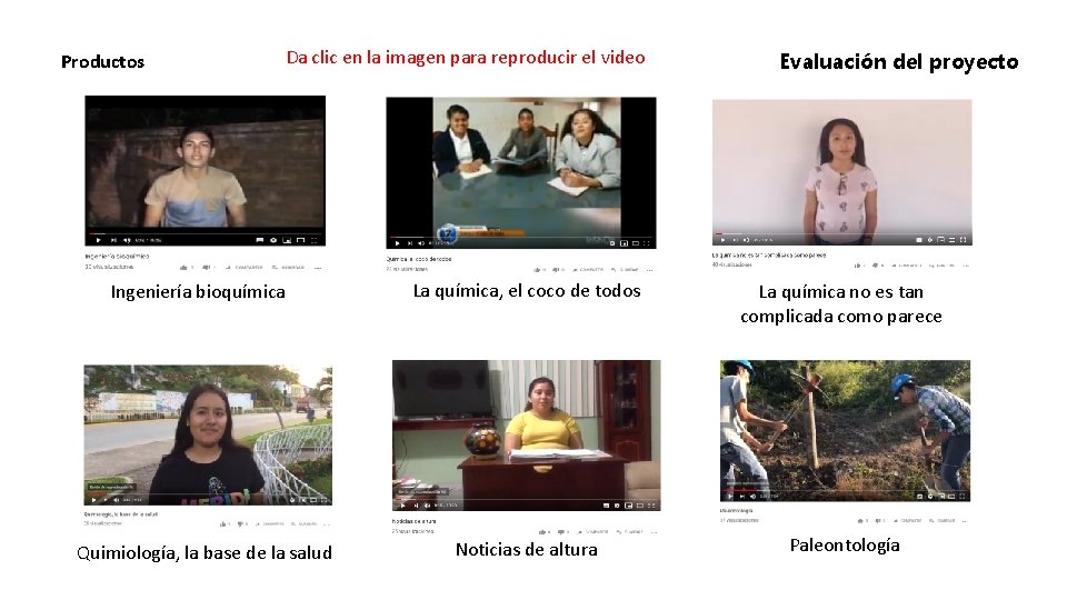 Productos Da clic en la imagen para reproducir el video Ingeniería bioquímica Quimiología, la