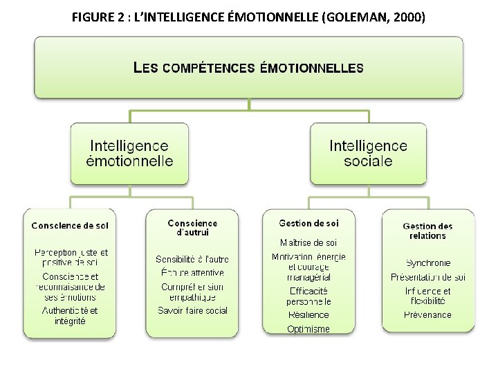 FIGURE 2 : L’INTELLIGENCE ÉMOTIONNELLE (GOLEMAN, 2000) 