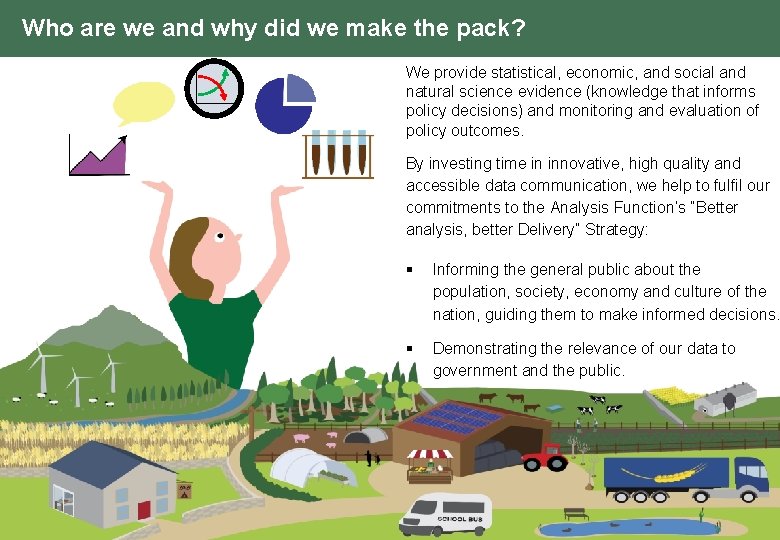 Who are we and why did we make the pack? We provide statistical, economic,
