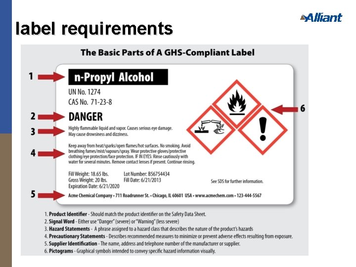 label requirements 