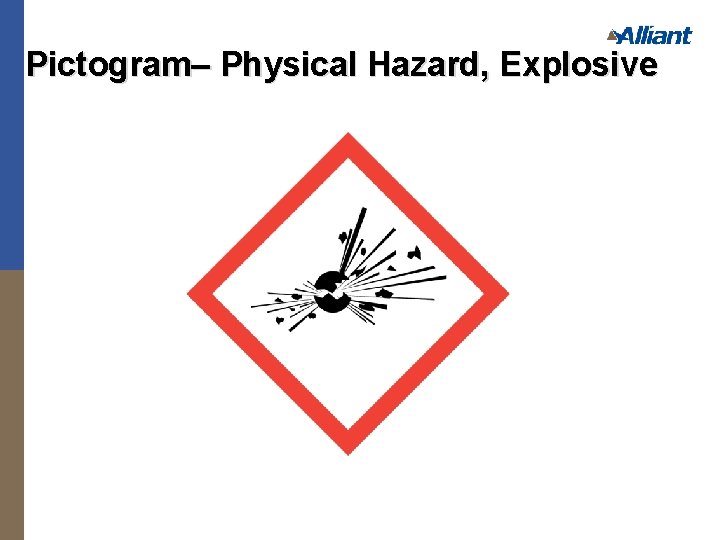 Pictogram– Physical Hazard, Explosive 