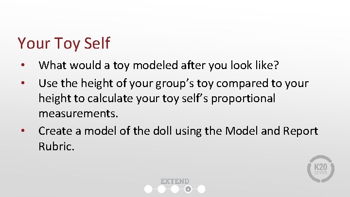 Your Toy Self • • • What would a toy modeled after you look Your Toy Self • • • What would a toy modeled after you look
