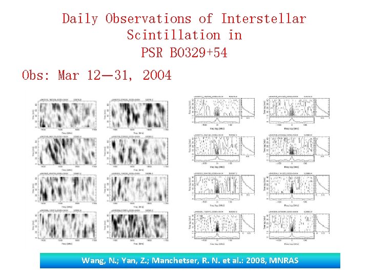 Daily Observations of Interstellar Scintillation in PSR B 0329+54 Obs: Mar 12— 31, 2004