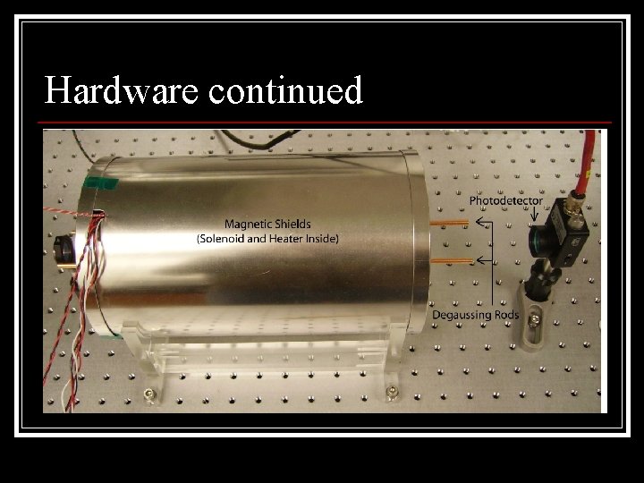 Hardware continued 