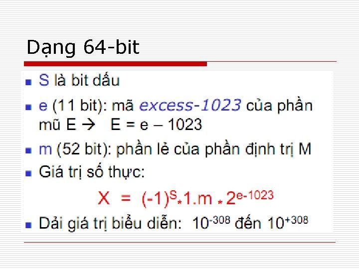 Dạng 64 -bit 