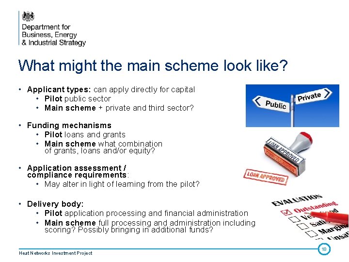 What might the main scheme look like? • Applicant types: can apply directly for What might the main scheme look like? • Applicant types: can apply directly for