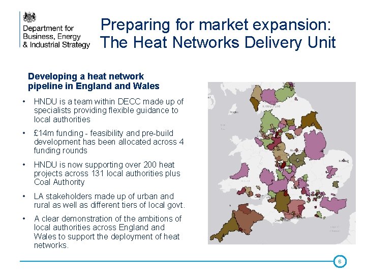 Preparing for market expansion: The Heat Networks Delivery Unit Developing a heat network pipeline Preparing for market expansion: The Heat Networks Delivery Unit Developing a heat network pipeline