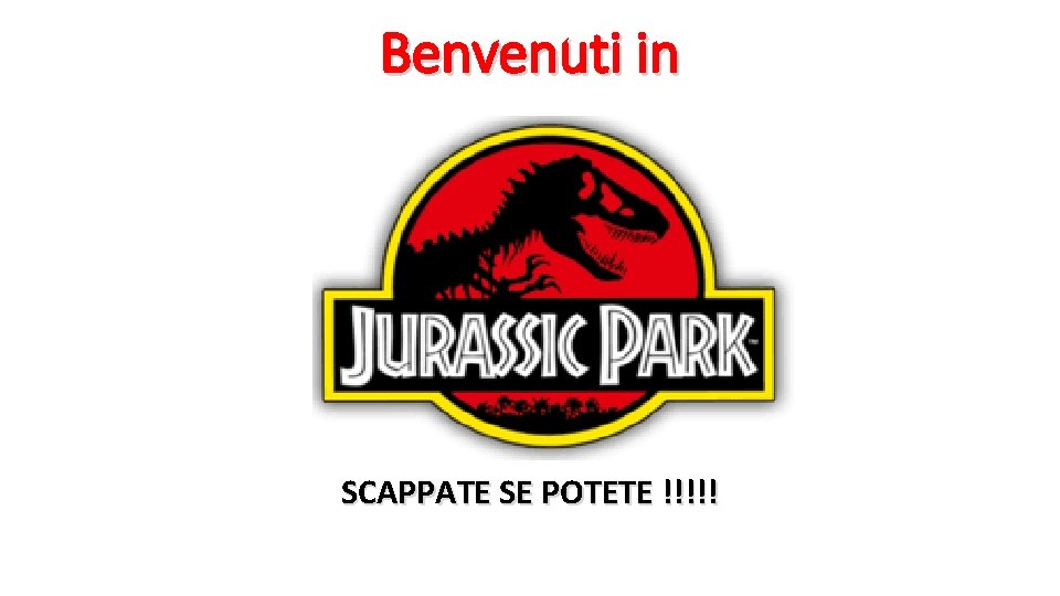 Benvenuti in SCAPPATE SE POTETE !!!!! 