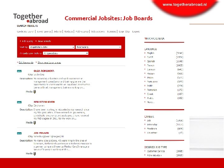 Commercial Jobsites: Job Boards 