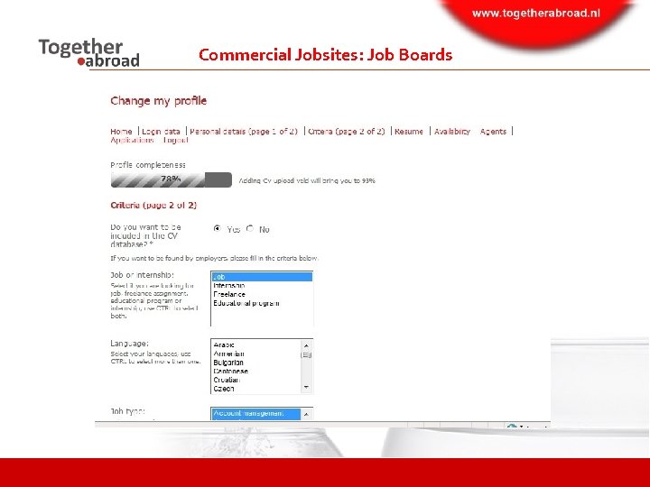 Commercial Jobsites: Job Boards 