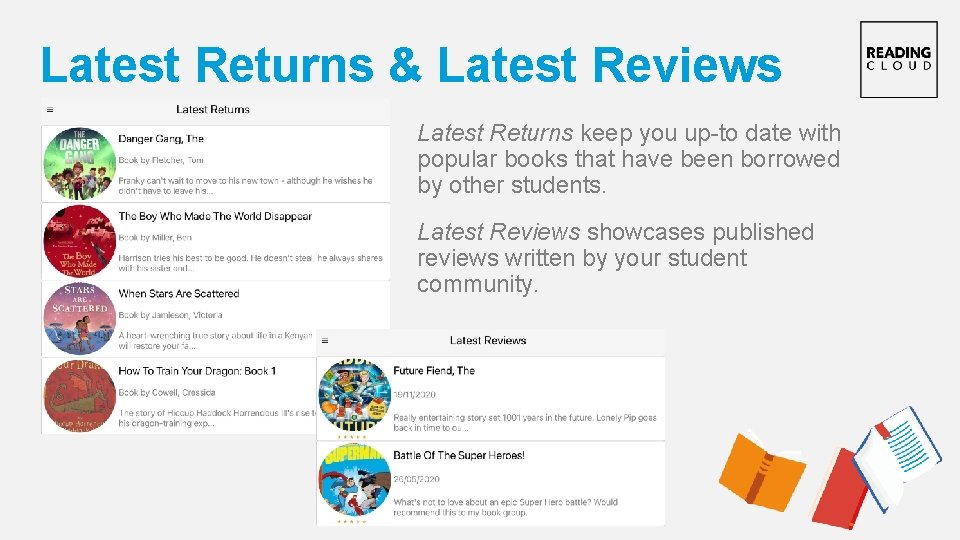 Latest Returns & Latest Reviews Latest Returns keep you up-to date with popular books