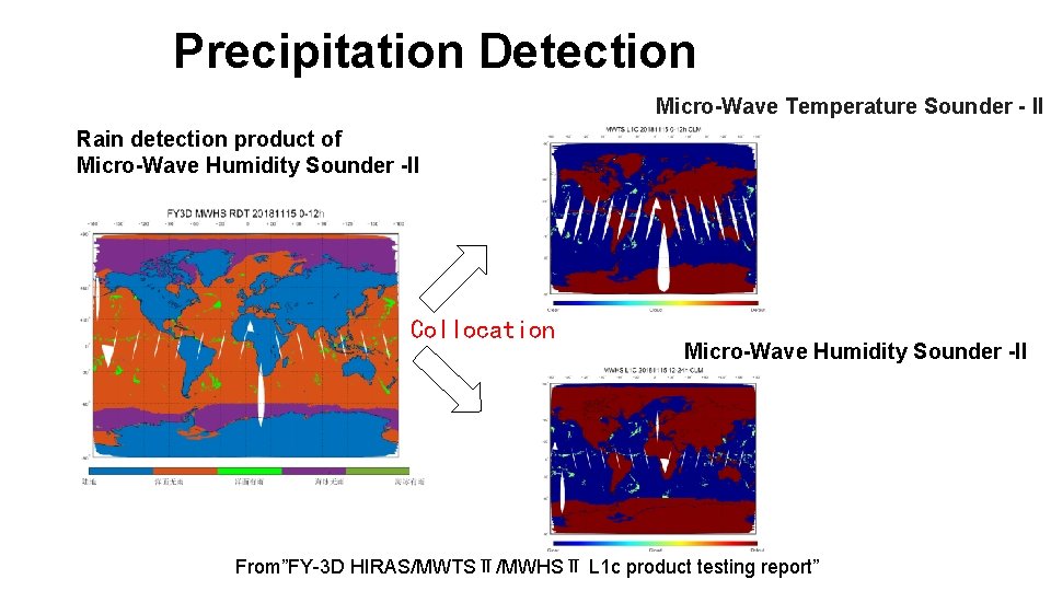 Precipitation Detection Micro-Wave Temperature Sounder - II Rain detection product of Micro-Wave Humidity Sounder