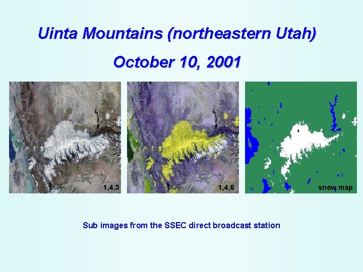 Uinta Mountains (northeastern Utah) October 10, 2001 1, 4, 3 1, 4, 6 Sub