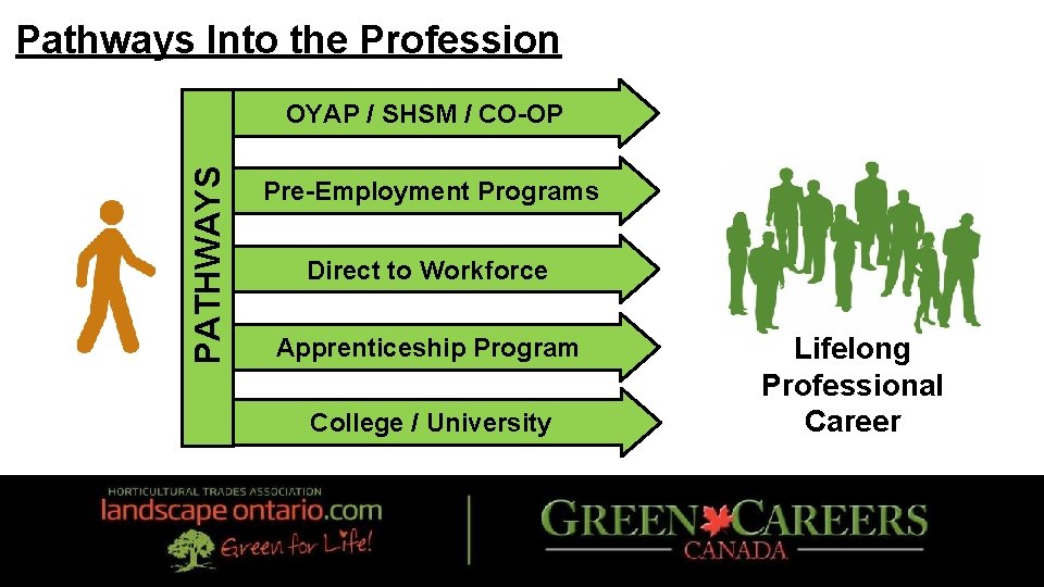 Pathways Into the Profession PATHWAYS OYAP / SHSM / CO-OP Pre-Employment Programs Direct to