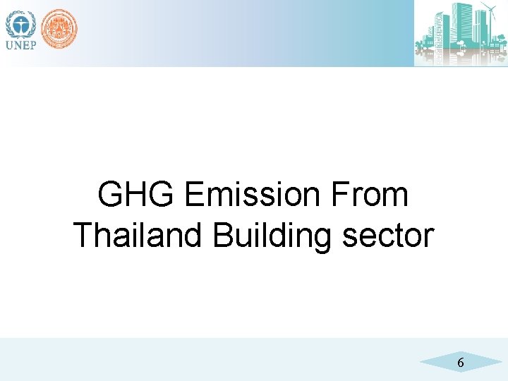 GHG Emission From Thailand Building sector 6 