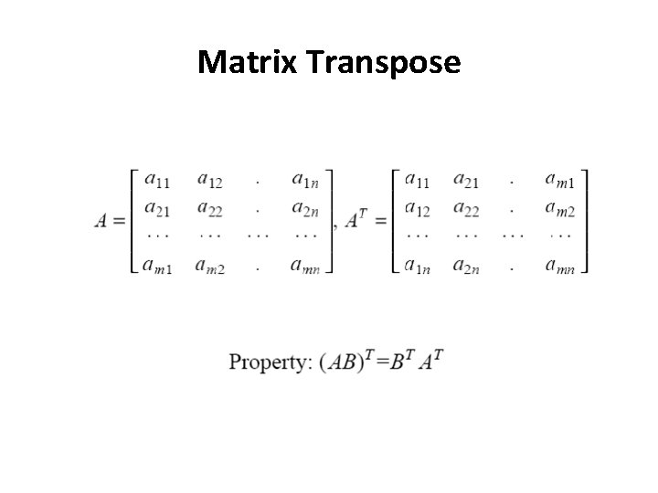 Matrix Transpose 