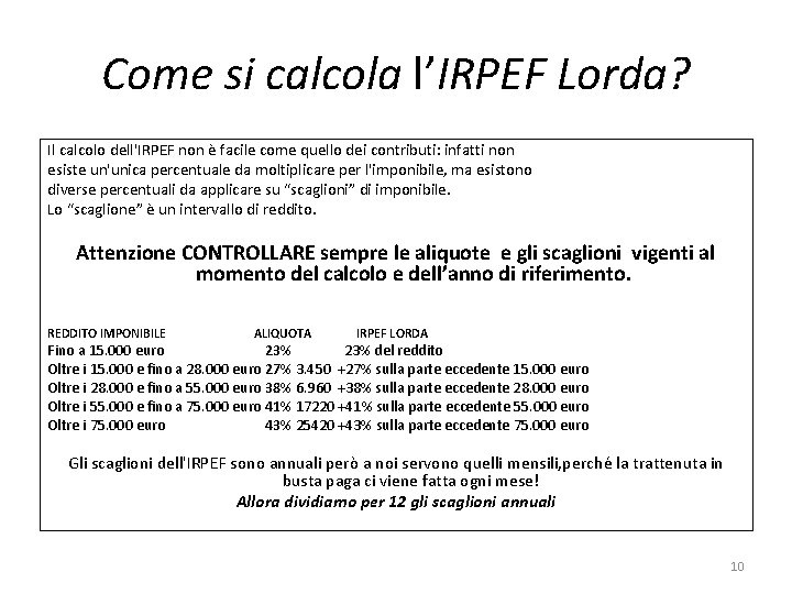 Come si calcola l’IRPEF Lorda? Il calcolo dell'IRPEF non è facile come quello dei