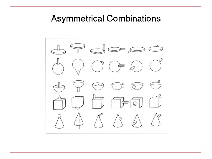 Asymmetrical Combinations 