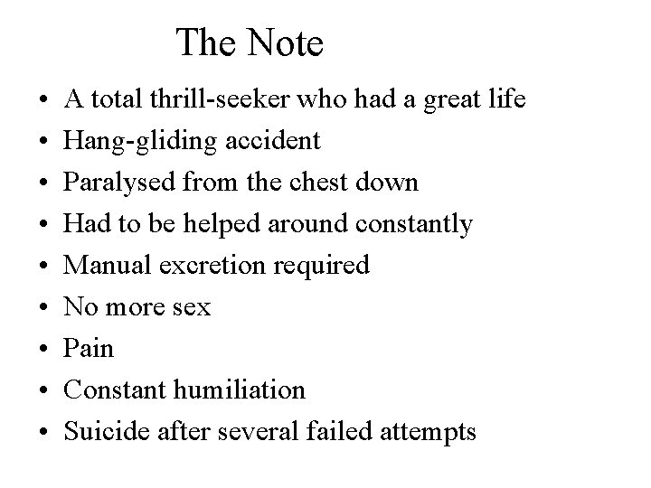 The Note • • • A total thrill-seeker who had a great life Hang-gliding