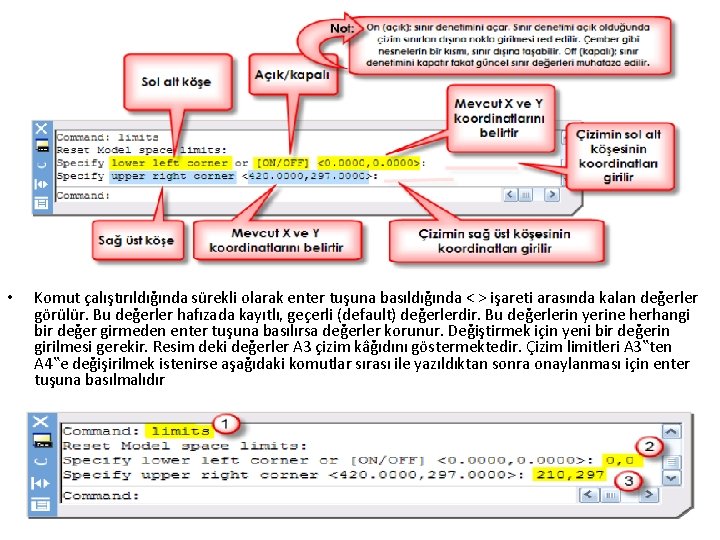  • Komut çalıştırıldığında sürekli olarak enter tuşuna basıldığında < > işareti arasında kalan