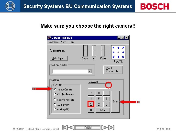 Security Systems BU Communication Systems Make sure you choose the right camera!! 09. 12.