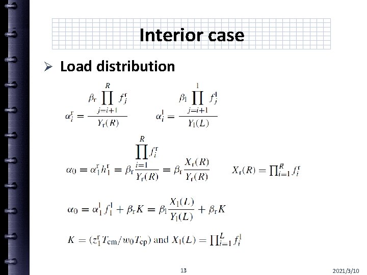 Interior case Ø Load distribution 13 2021/3/10 