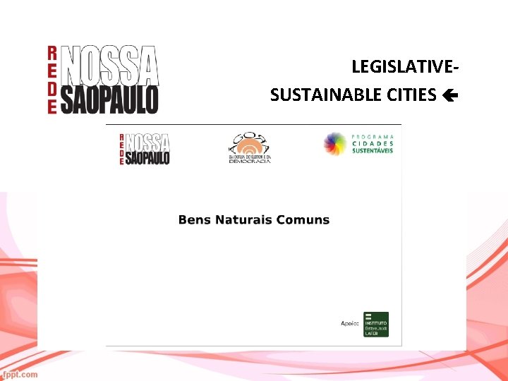 LEGISLATIVESUSTAINABLE CITIES 