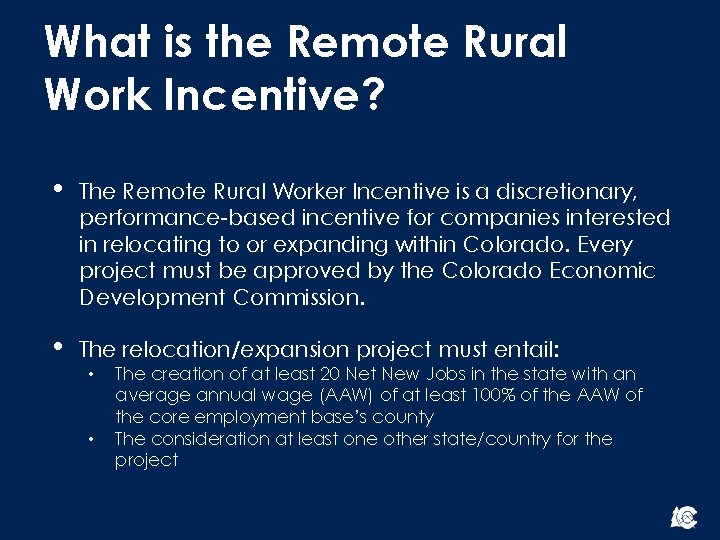 What is the Remote Rural Work Incentive? • The Remote Rural Worker Incentive is What is the Remote Rural Work Incentive? • The Remote Rural Worker Incentive is