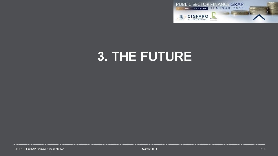 3. THE FUTURE CIGFARO GRAP Seminar presentation March 2021 13 