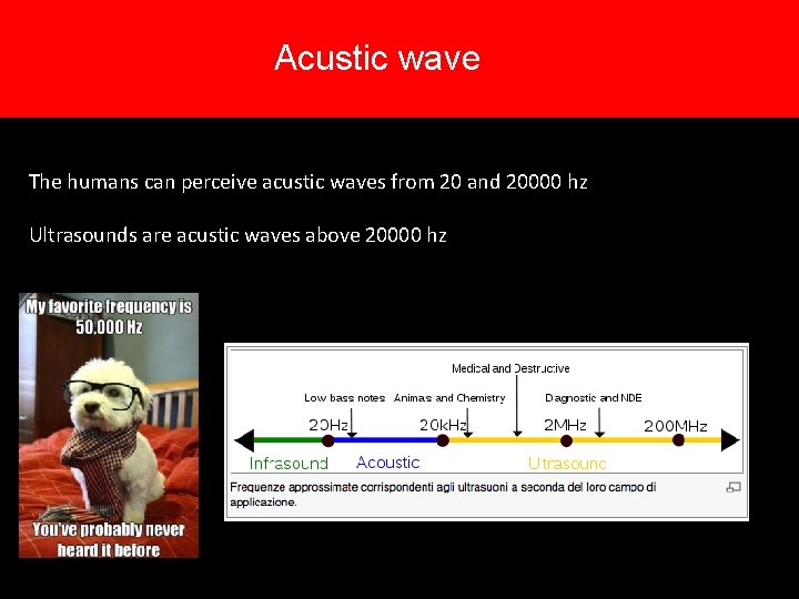 Acustic wave The humans can perceive acustic waves from 20 and 20000 hz Acustic wave The humans can perceive acustic waves from 20 and 20000 hz