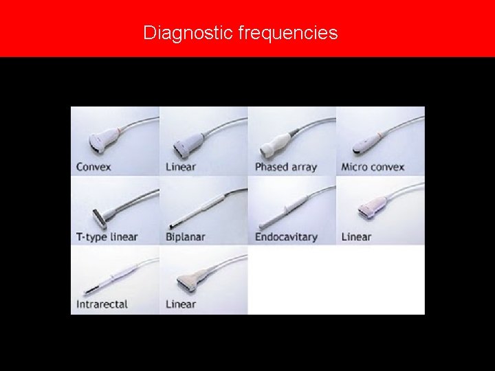 Diagnostic frequencies Diagnostic frequencies